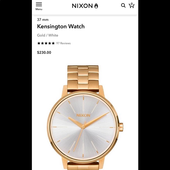 Nixon Kensington Gold Watch - Picture 4 of 4